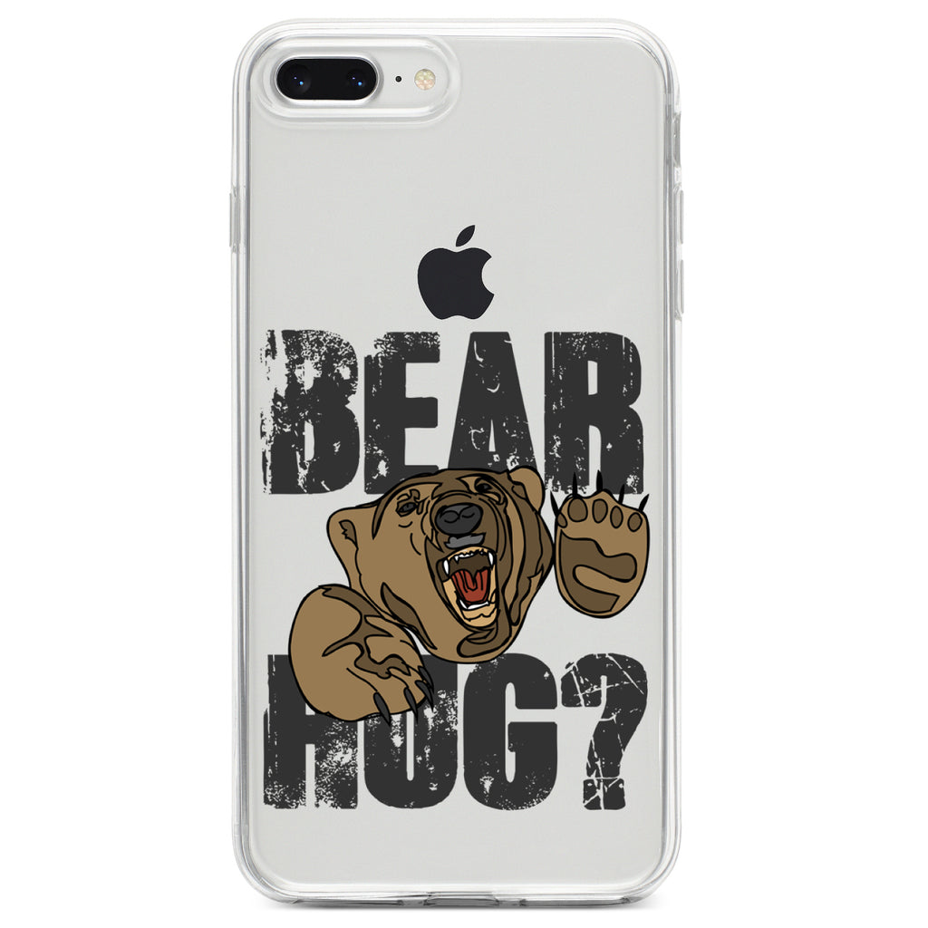 Bear Hug? Clear Shockproof iPhone Case, view 6