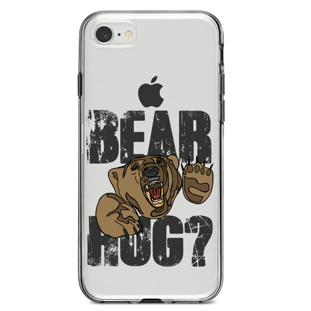 Bear Hug? Clear Shockproof iPhone Case, view 5