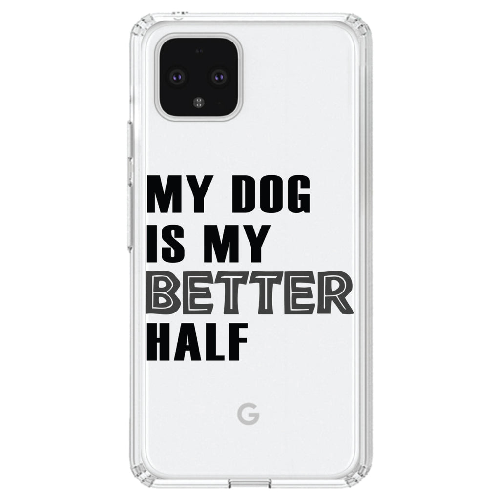 My Dog is My Better Half Clear Shockproof iPhone Case, view 23