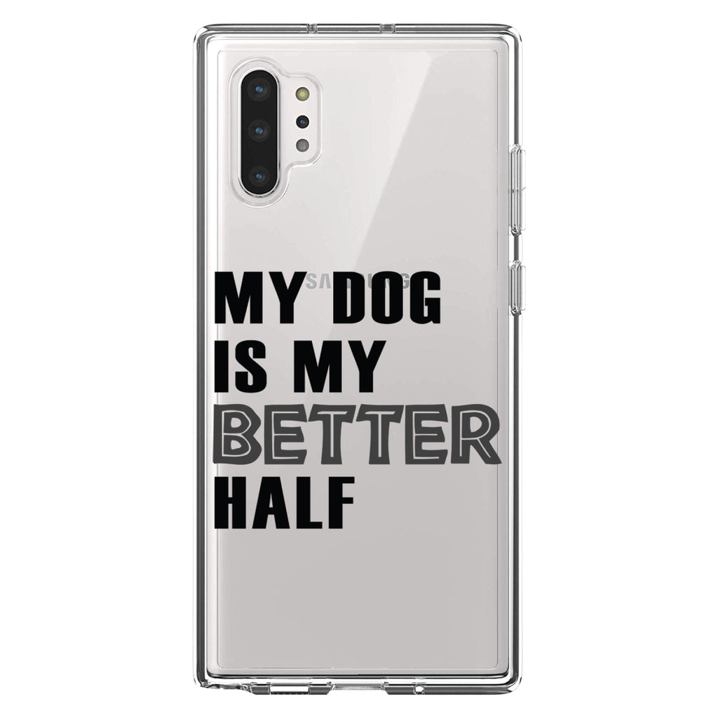 My Dog is My Better Half Clear Shockproof iPhone Case, view 10