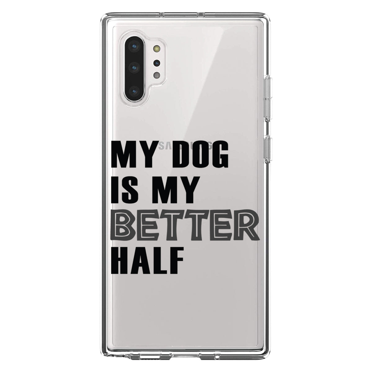 My Dog is My Better Half Clear Shockproof iPhone Case, view 10