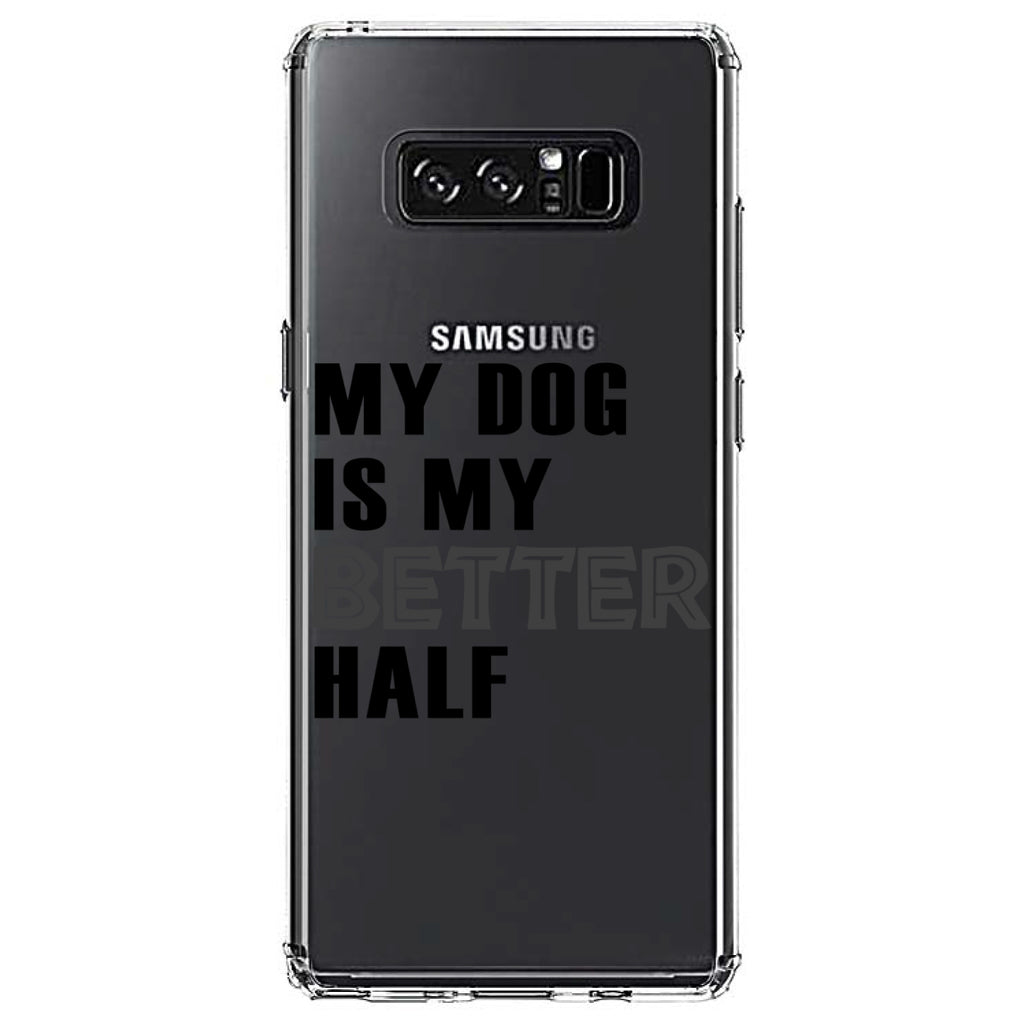 My Dog is My Better Half Clear Shockproof iPhone Case, view 12