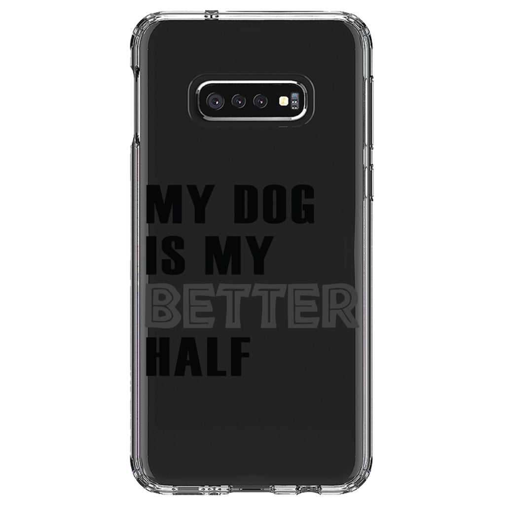 My Dog is My Better Half Clear Shockproof iPhone Case, view 18