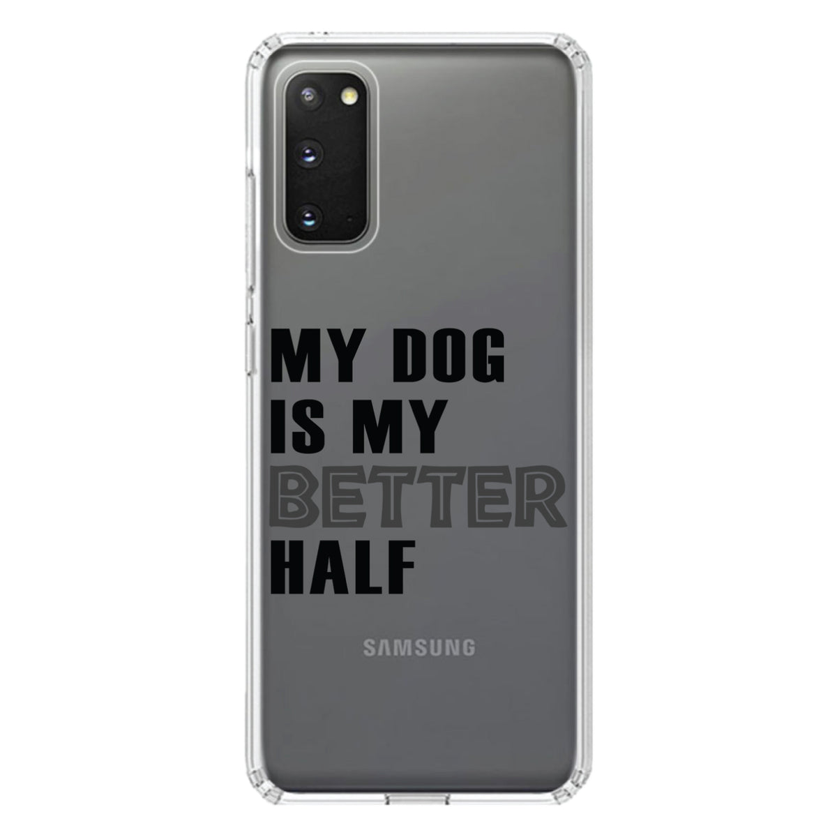My Dog is My Better Half Clear Shockproof iPhone Case, view 13