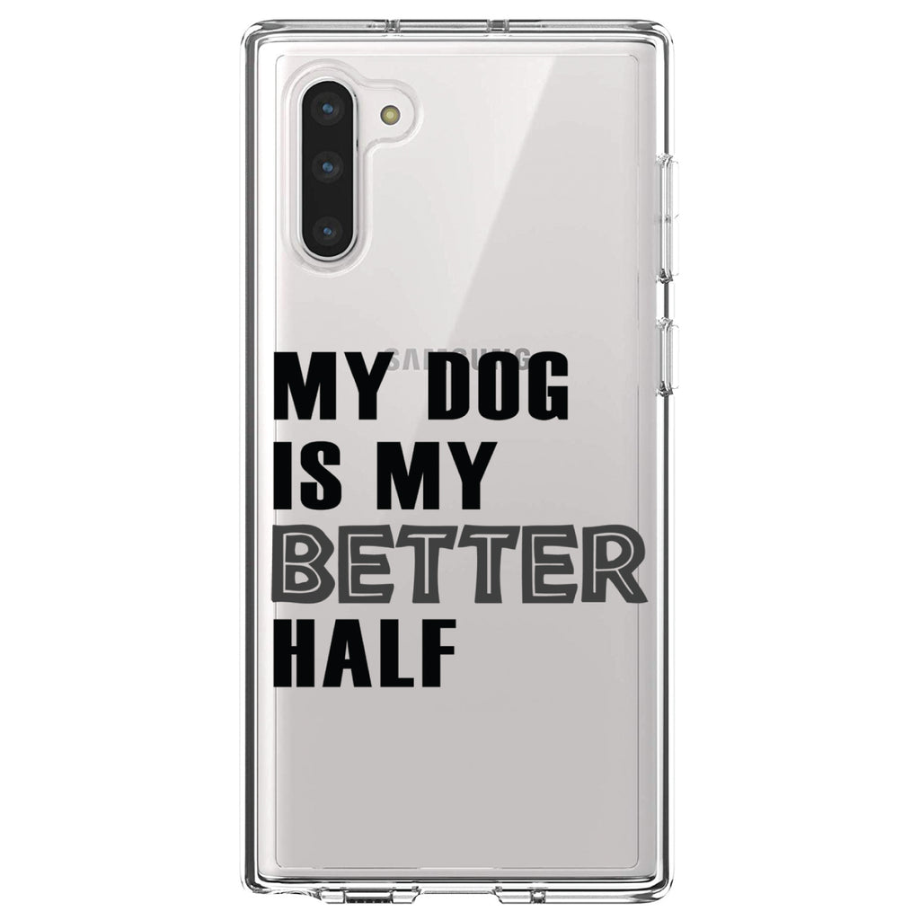 My Dog is My Better Half Clear Shockproof iPhone Case, view 9