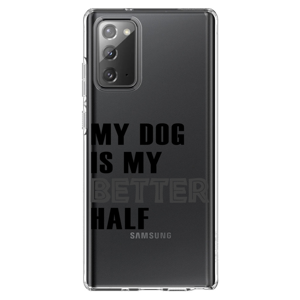 My Dog is My Better Half Clear Shockproof iPhone Case, view 7