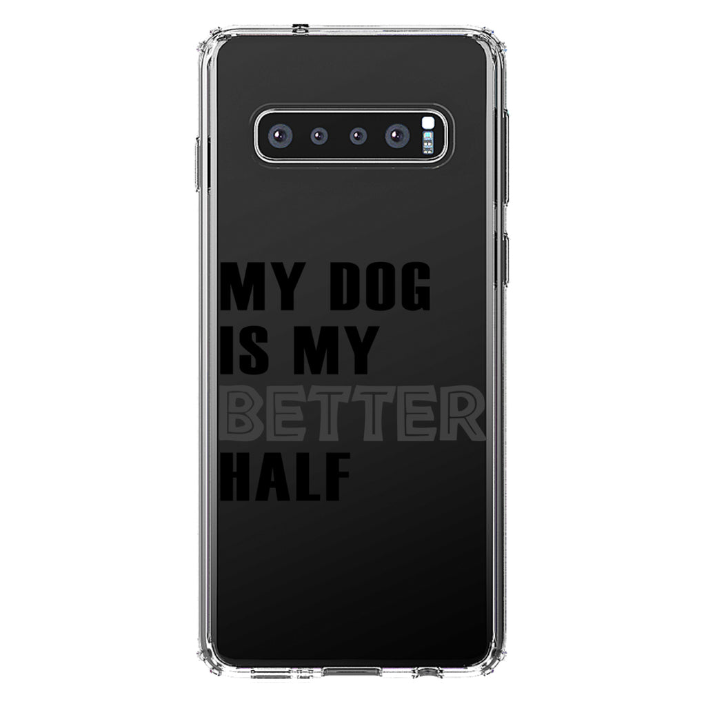 My Dog is My Better Half Clear Shockproof iPhone Case, view 17