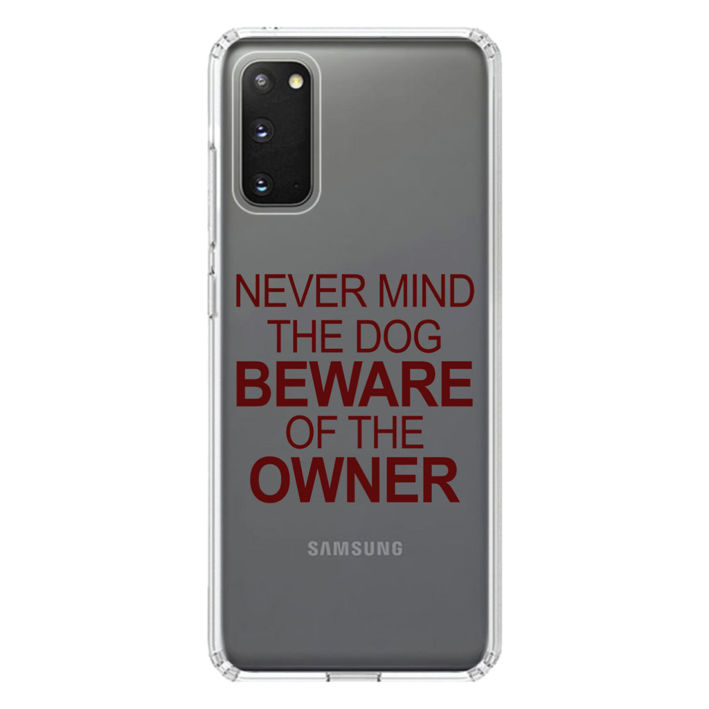 Never Mind the Dog, Beware the Owner Clear Shockproof iPhone Case, view 14