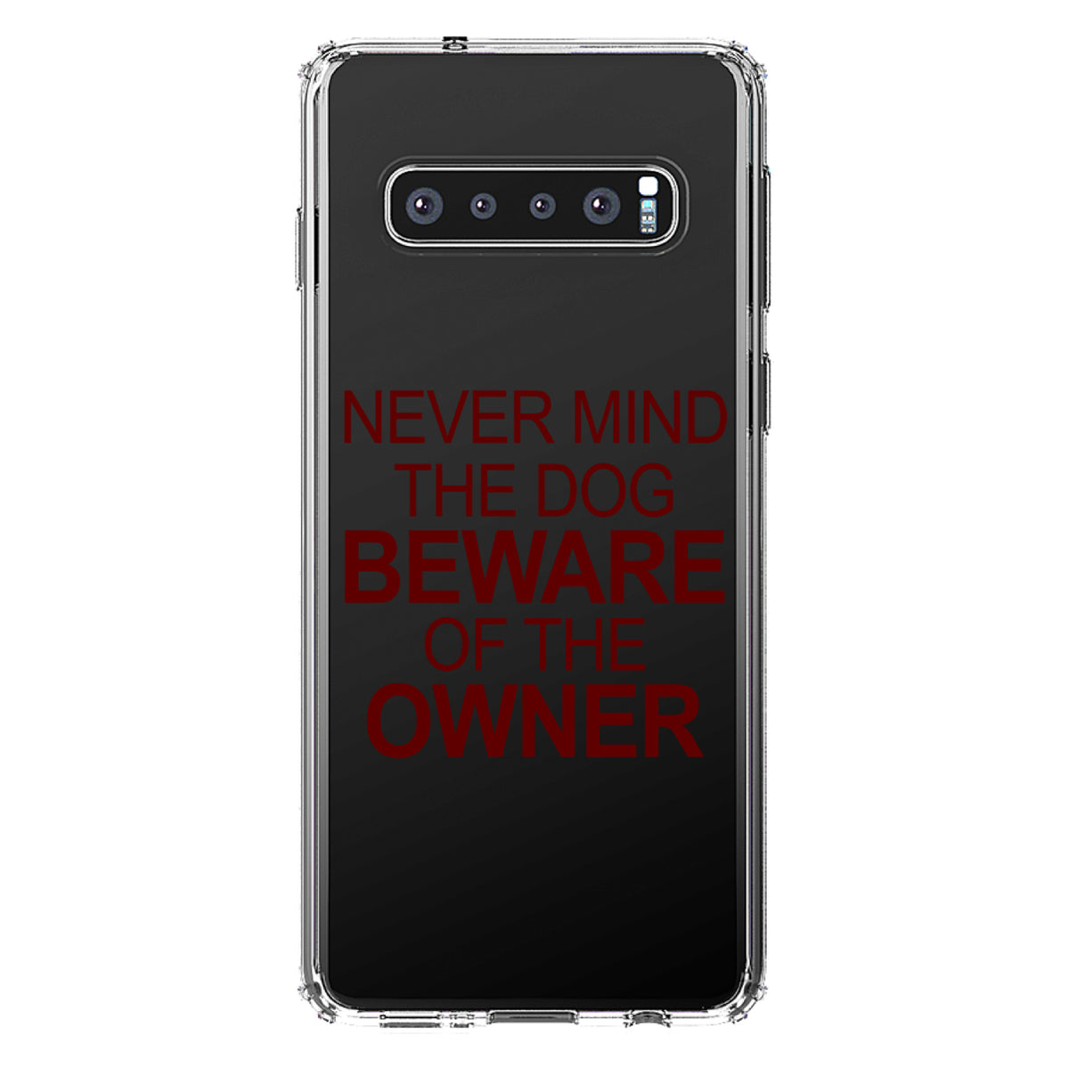 Never Mind the Dog, Beware the Owner Clear Shockproof iPhone Case, view 17