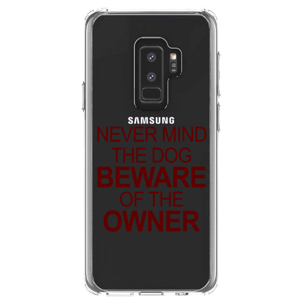 Never Mind the Dog, Beware the Owner Clear Shockproof iPhone Case, view 20