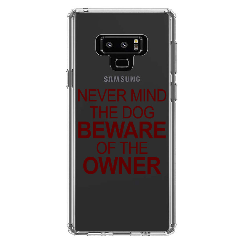Never Mind the Dog, Beware the Owner Clear Shockproof iPhone Case, view 11