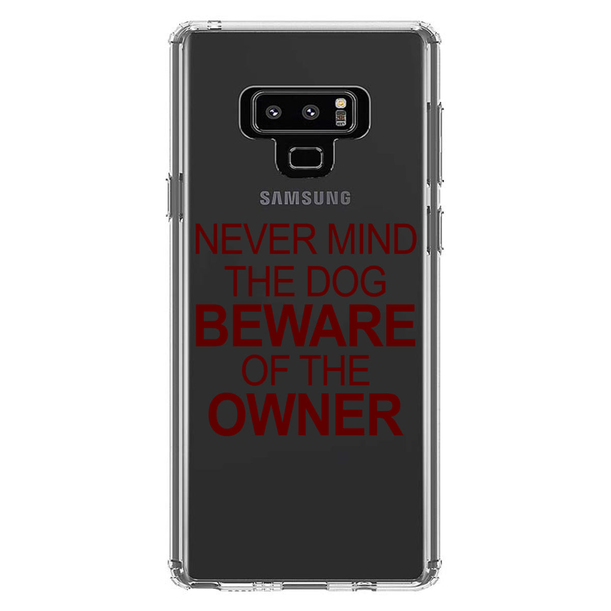 Never Mind the Dog, Beware the Owner Clear Shockproof iPhone Case, view 11