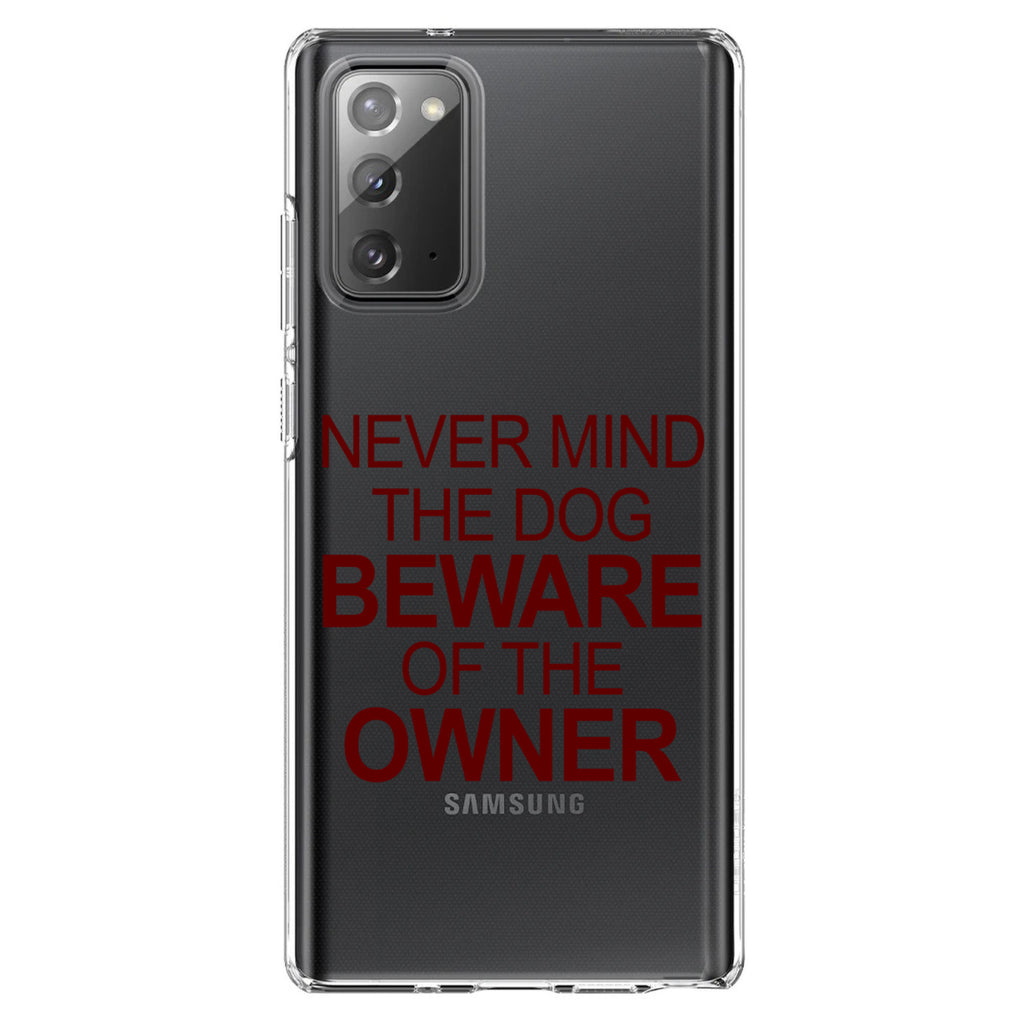 Never Mind the Dog, Beware the Owner Clear Shockproof iPhone Case, view 8