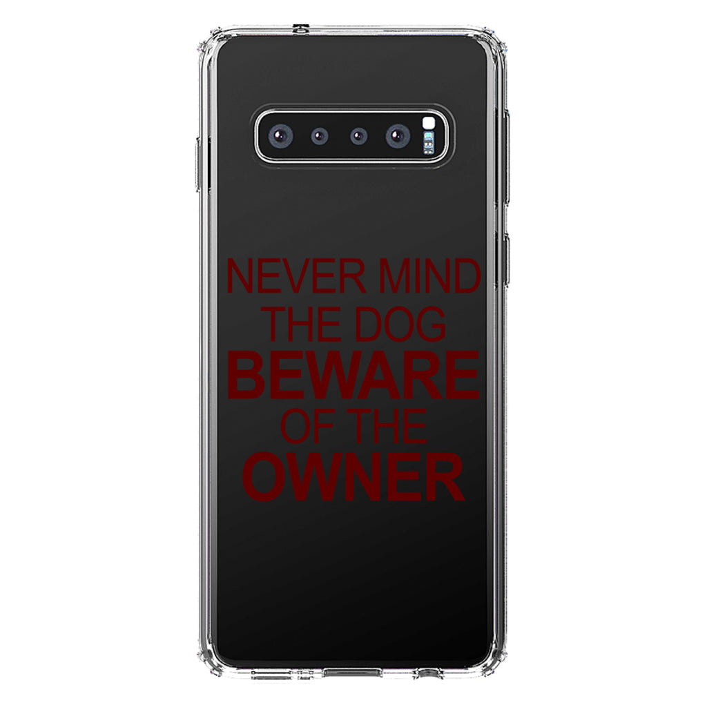 Never Mind the Dog, Beware the Owner Clear Shockproof iPhone Case, view 16