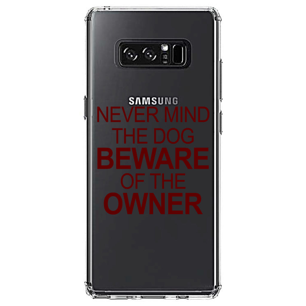 Never Mind the Dog, Beware the Owner Clear Shockproof iPhone Case, view 12