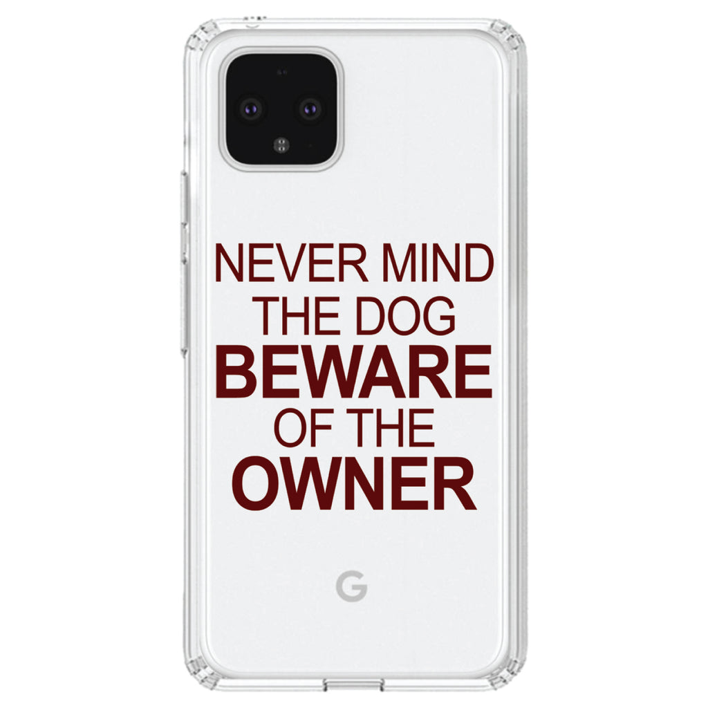 Never Mind the Dog, Beware the Owner Clear Shockproof iPhone Case, view 24