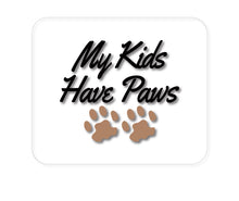DistinctInk Custom Foam Rubber Mouse Pad - 1/4" Thick - My Kids Have Paws