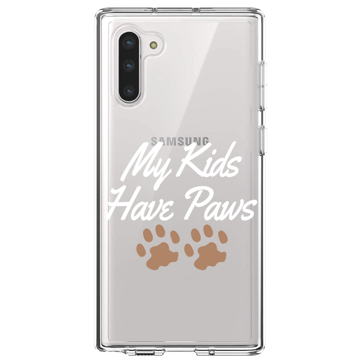 My Kids Have Paws Clear Shockproof iPhone Case, view 9