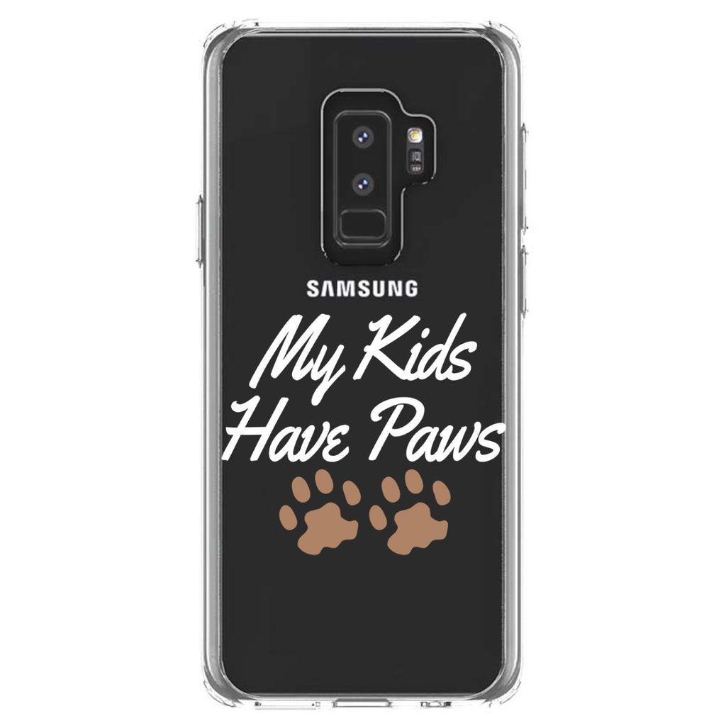 My Kids Have Paws Clear Shockproof iPhone Case, view 20