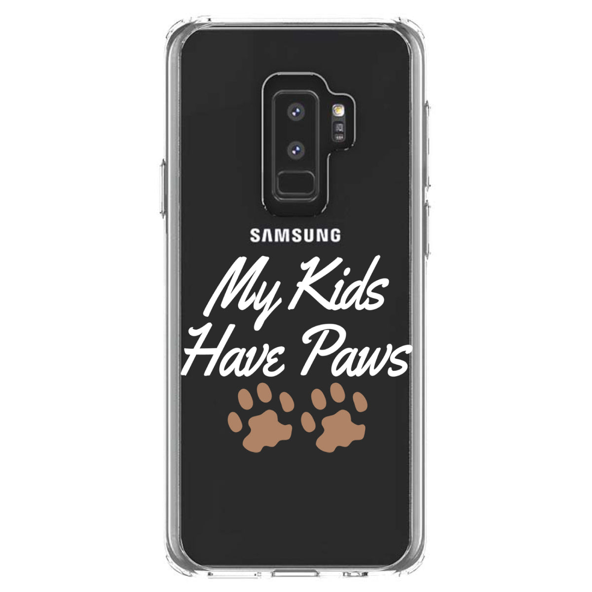 My Kids Have Paws Clear Shockproof iPhone Case, view 20