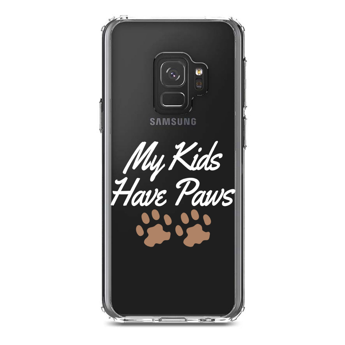 My Kids Have Paws Clear Shockproof iPhone Case, view 19