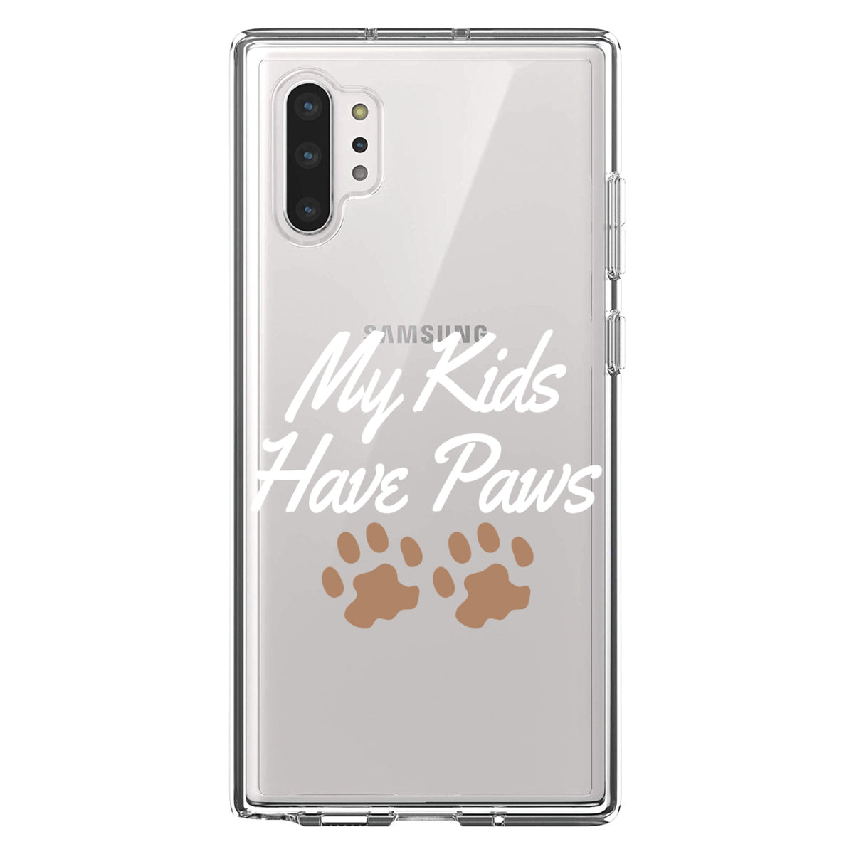 My Kids Have Paws Clear Shockproof iPhone Case, view 10