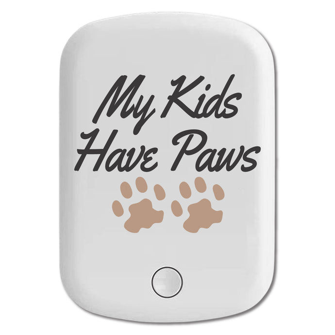 DistinctInk Magnetic Battery Pack, Wireless Portable Charger with USB-C Cable, Compatible with MagSafe iPhone 14 / 13 / 12 Series - My Kids Have Paws