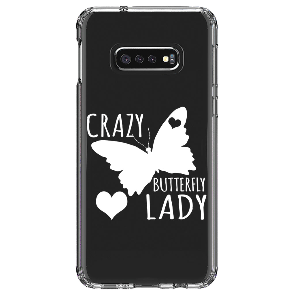 Crazy Butterfly Lady Clear Shockproof iPhone Case, view 18