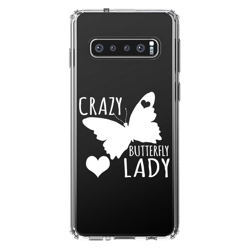 Crazy Butterfly Lady Clear Shockproof iPhone Case, view 17