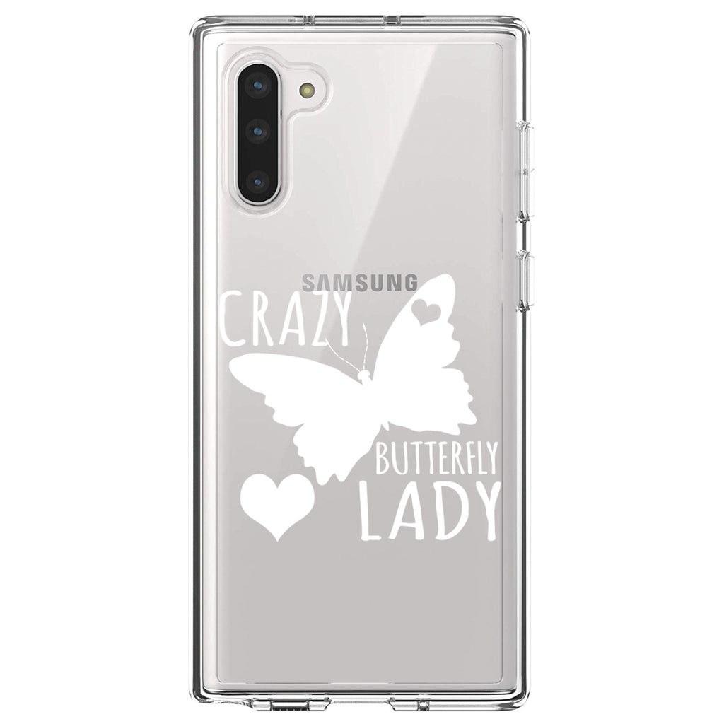 Crazy Butterfly Lady Clear Shockproof iPhone Case, view 9