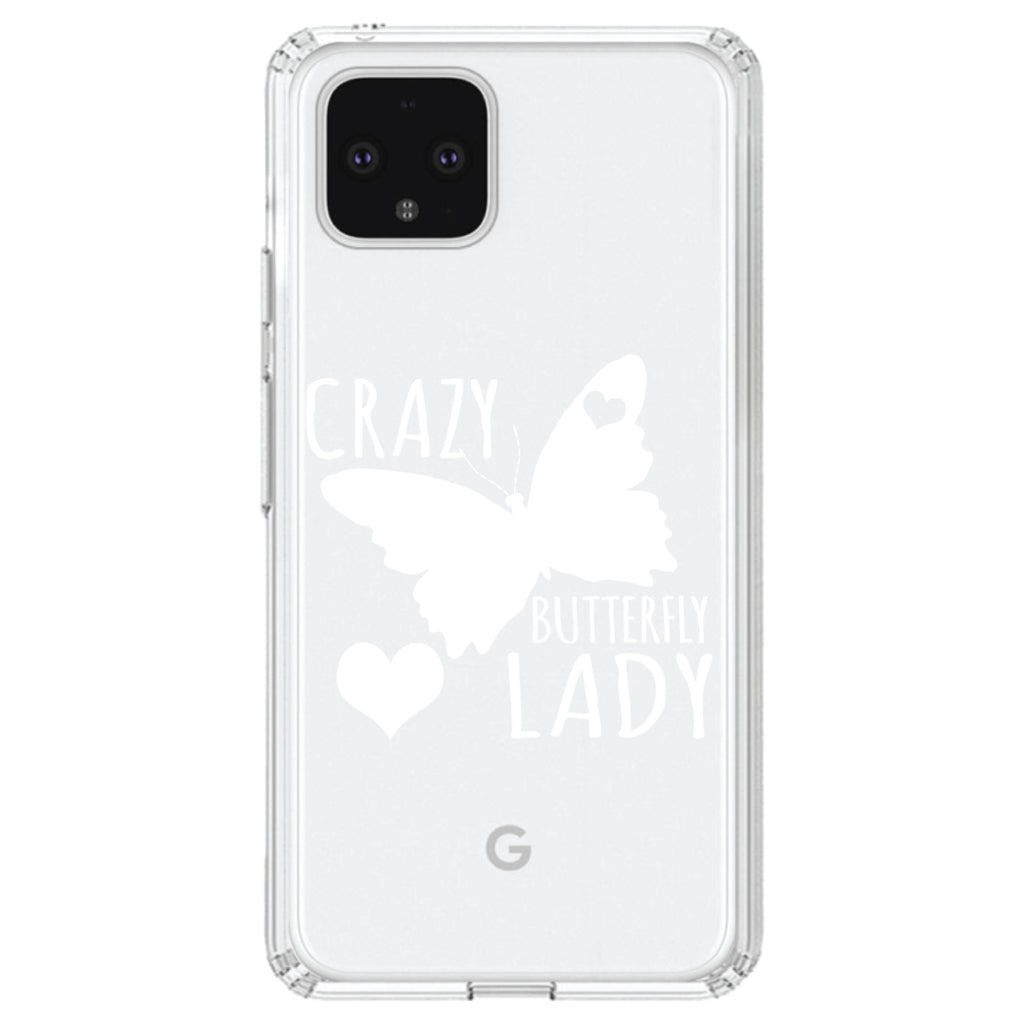 Crazy Butterfly Lady Clear Shockproof iPhone Case, view 24