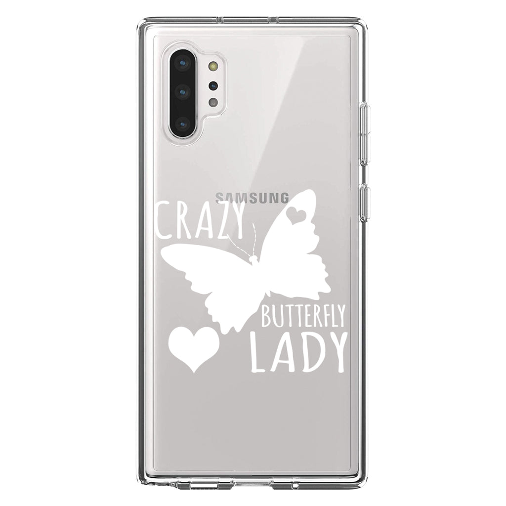 Crazy Butterfly Lady Clear Shockproof iPhone Case, view 10