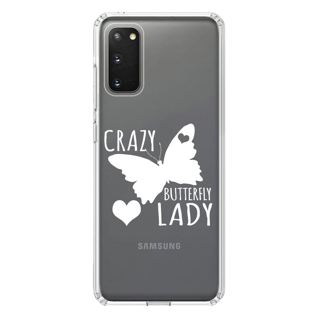 Crazy Butterfly Lady Clear Shockproof iPhone Case, view 14