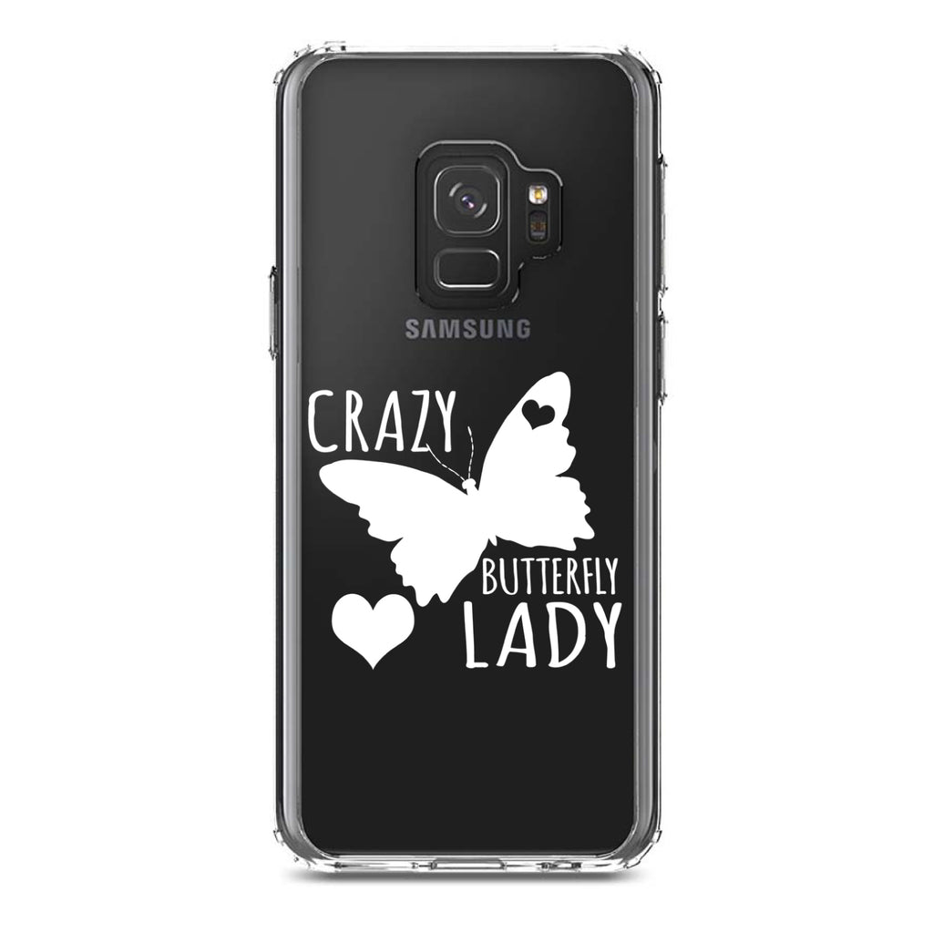 Crazy Butterfly Lady Clear Shockproof iPhone Case, view 19
