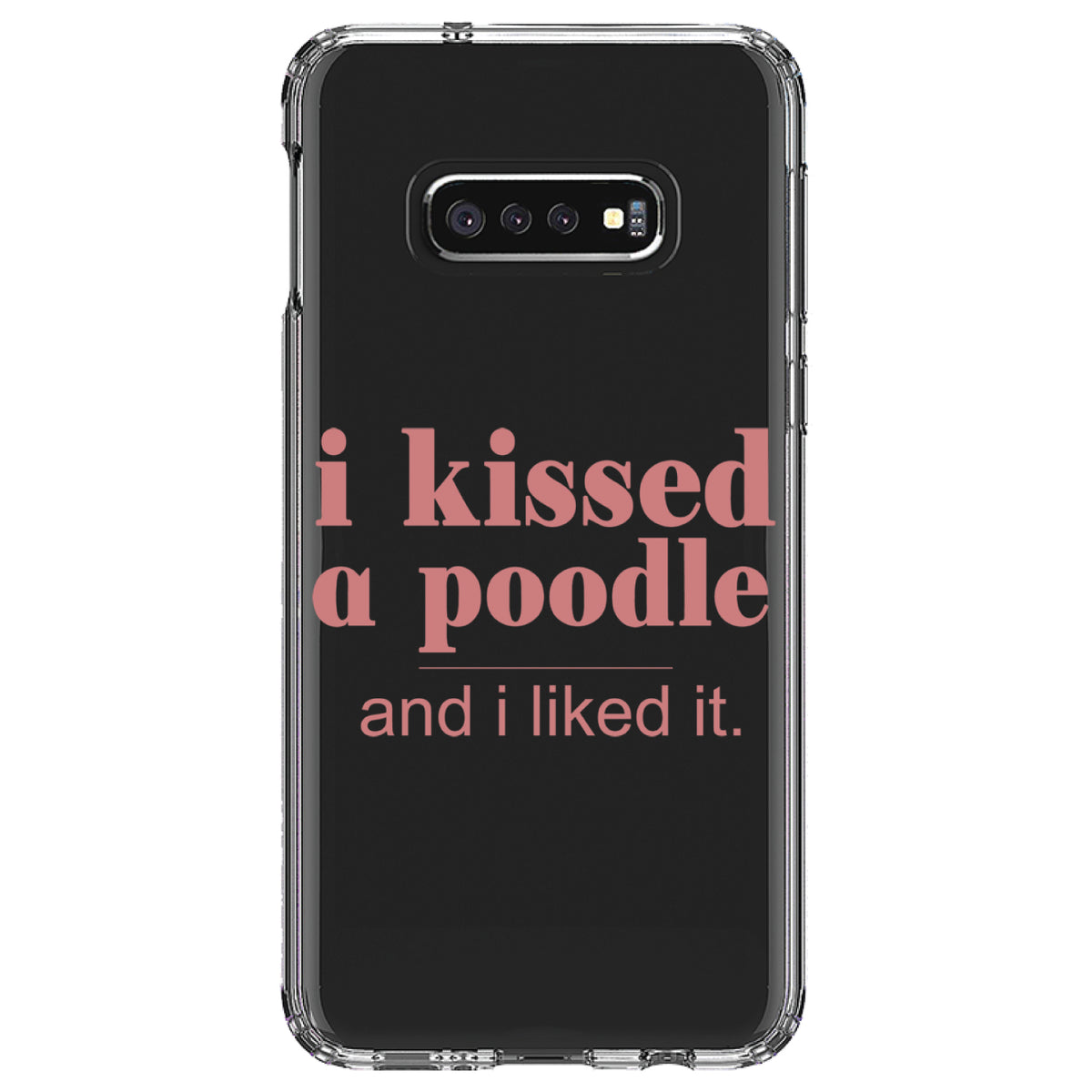 I Kissed a Poodle & I Liked It Clear Shockproof iPhone Case, view 18