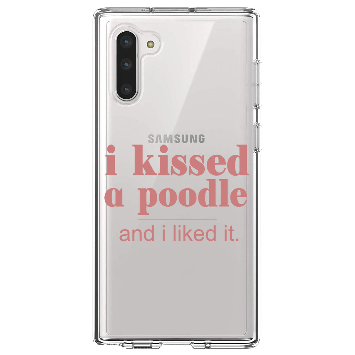 I Kissed a Poodle & I Liked It Clear Shockproof iPhone Case, view 9