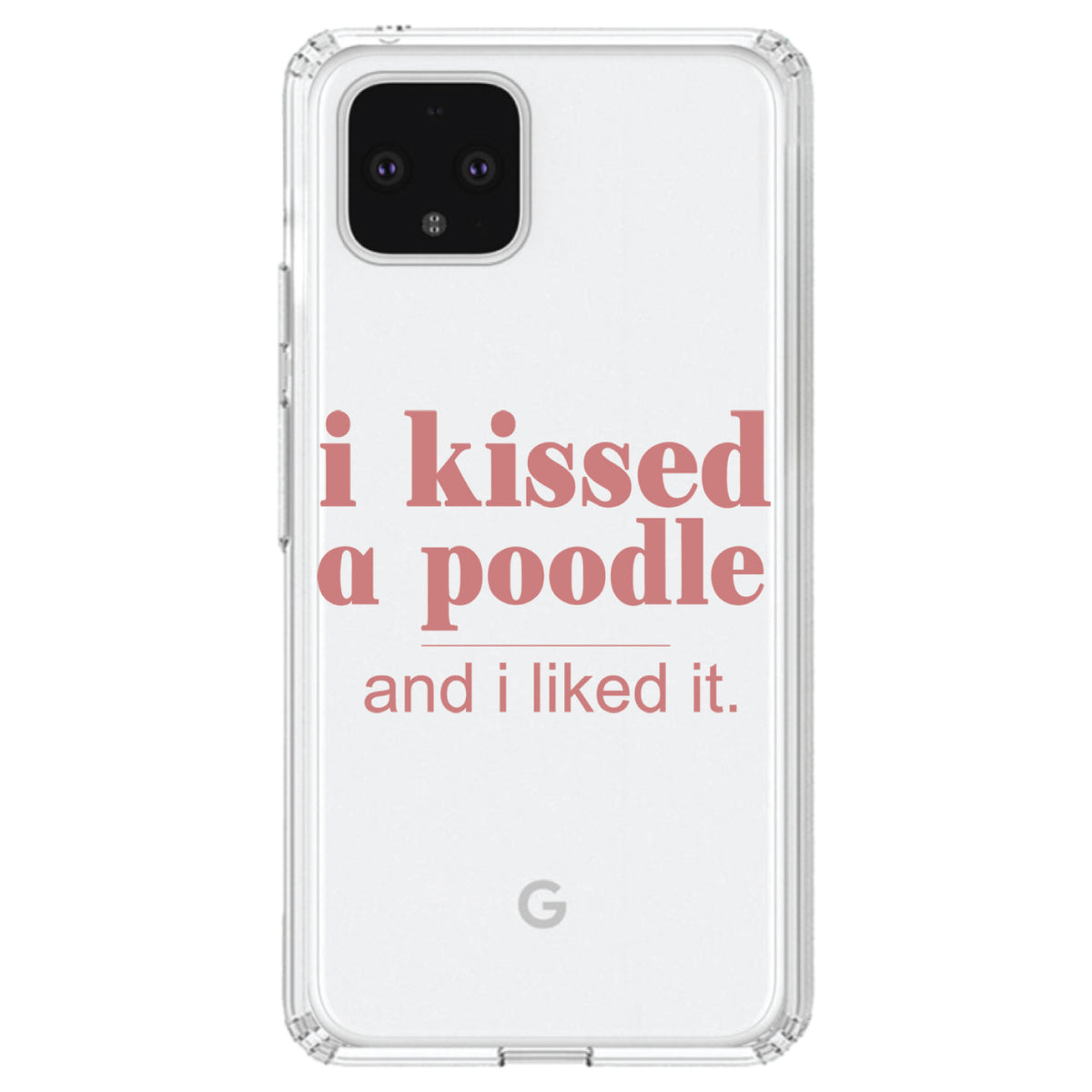 I Kissed a Poodle & I Liked It Clear Shockproof iPhone Case, view 23
