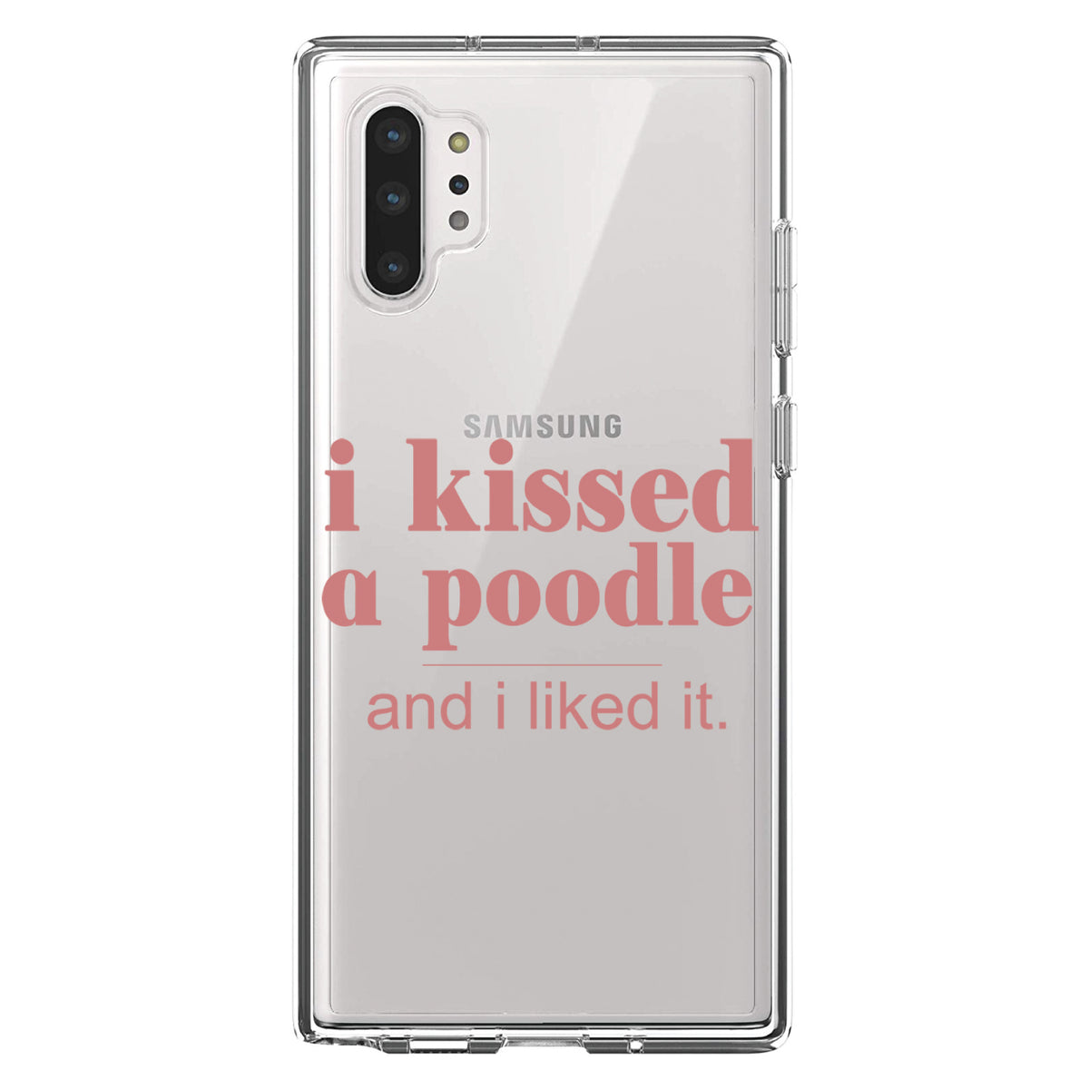 I Kissed a Poodle & I Liked It Clear Shockproof iPhone Case, view 10