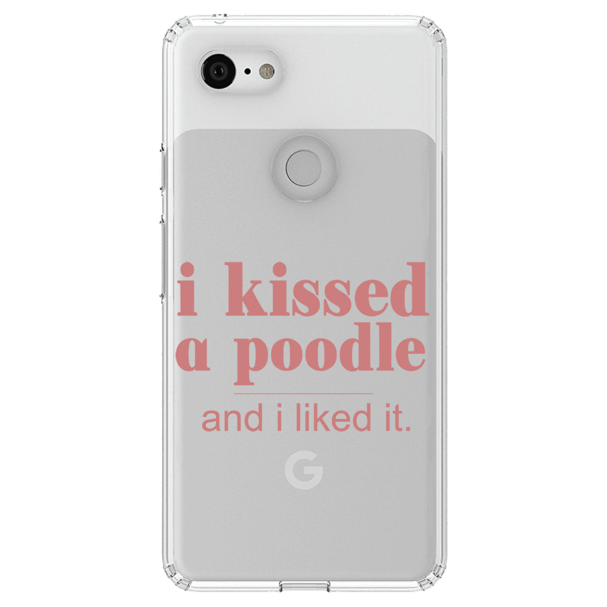 I Kissed a Poodle & I Liked It Clear Shockproof iPhone Case, view 21