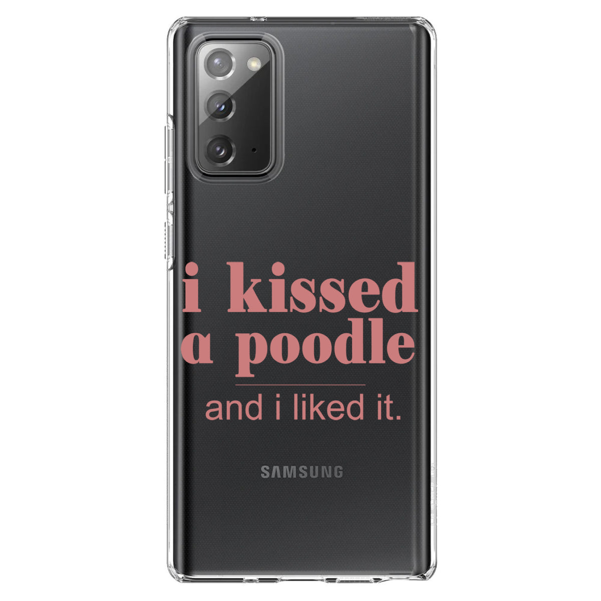 I Kissed a Poodle & I Liked It Clear Shockproof iPhone Case, view 8