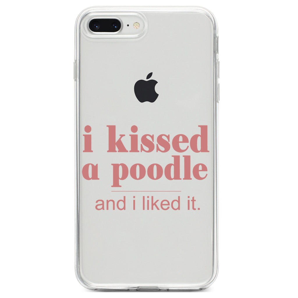 I Kissed a Poodle & I Liked It Clear Shockproof iPhone Case, view 6