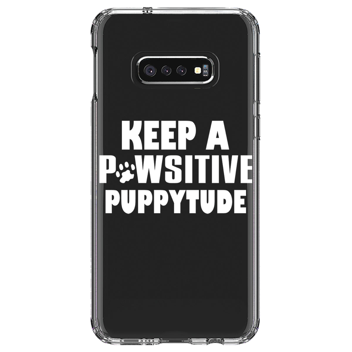Keep a PAWsitive PUPPYtude Clear Shockproof iPhone Case, view 18