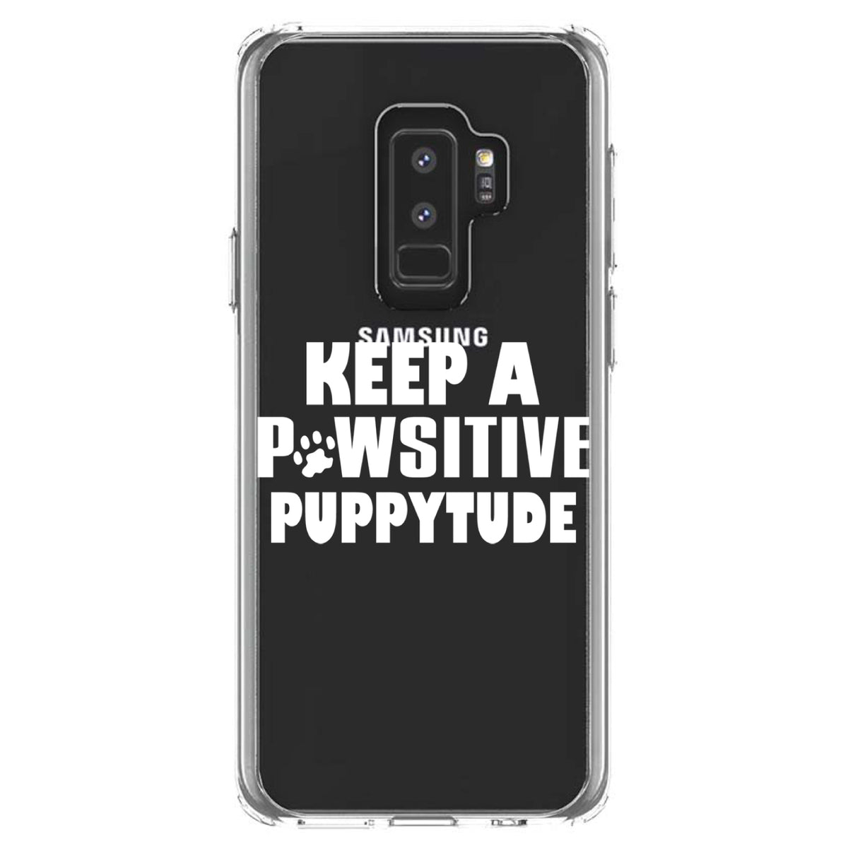 Keep a PAWsitive PUPPYtude Clear Shockproof iPhone Case, view 20