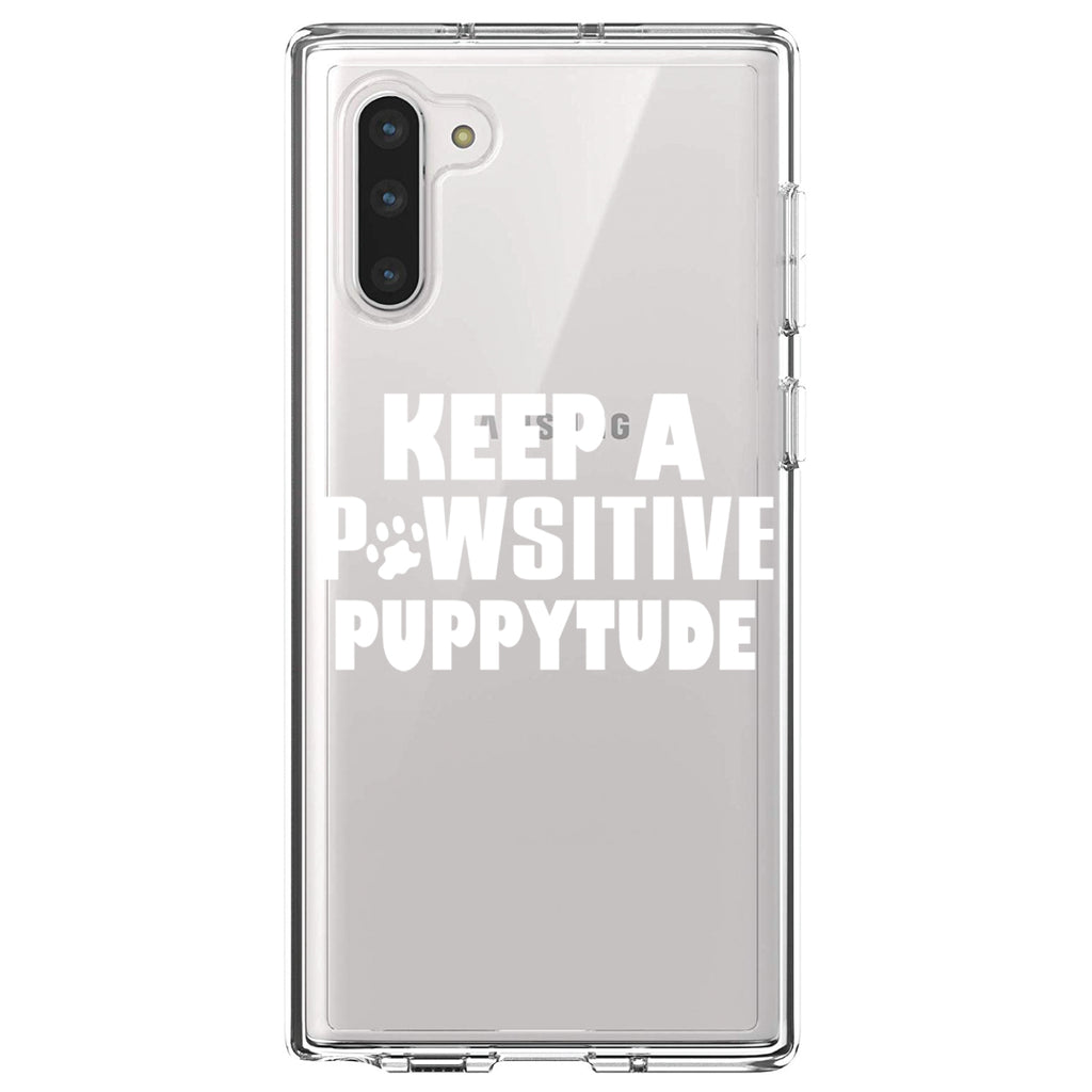 Keep a PAWsitive PUPPYtude Clear Shockproof iPhone Case, view 9