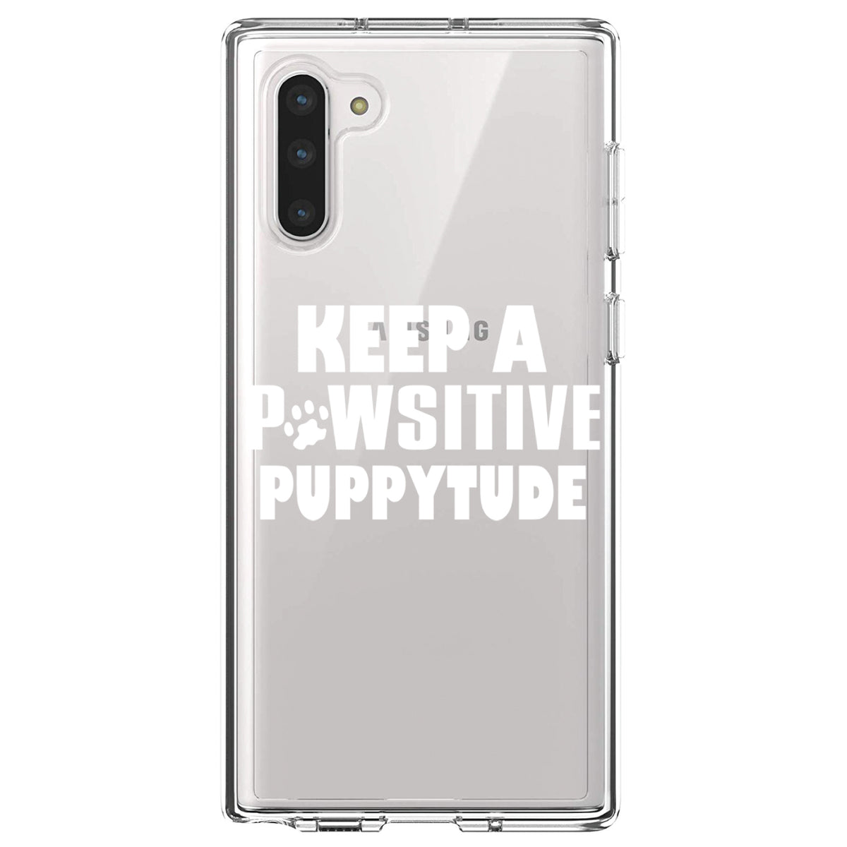 Keep a PAWsitive PUPPYtude Clear Shockproof iPhone Case, view 9