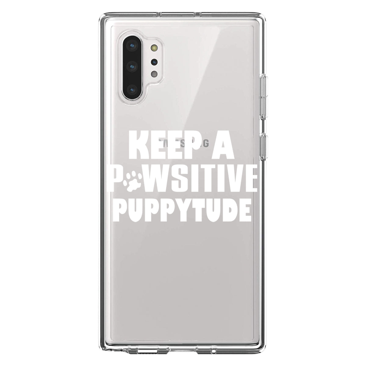 Keep a PAWsitive PUPPYtude Clear Shockproof iPhone Case, view 10
