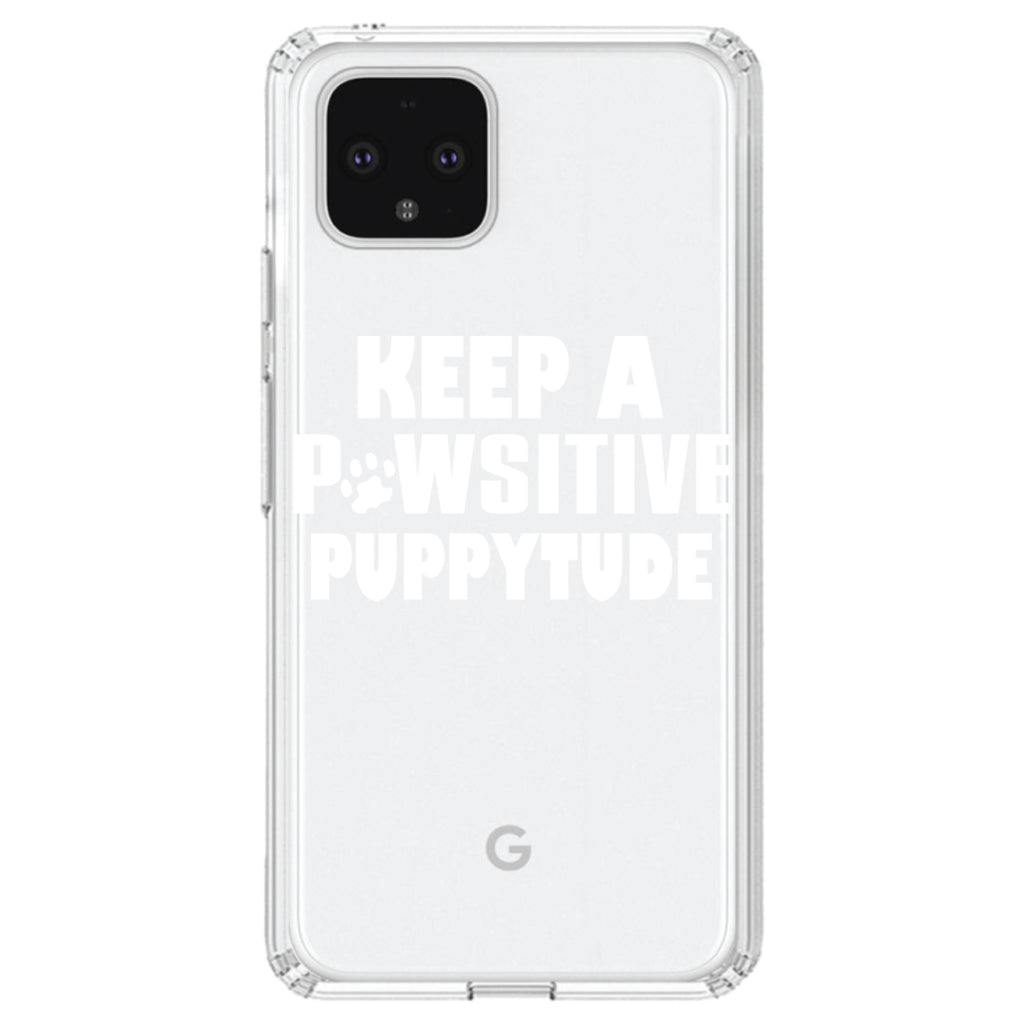 Keep a PAWsitive PUPPYtude Clear Shockproof iPhone Case, view 23
