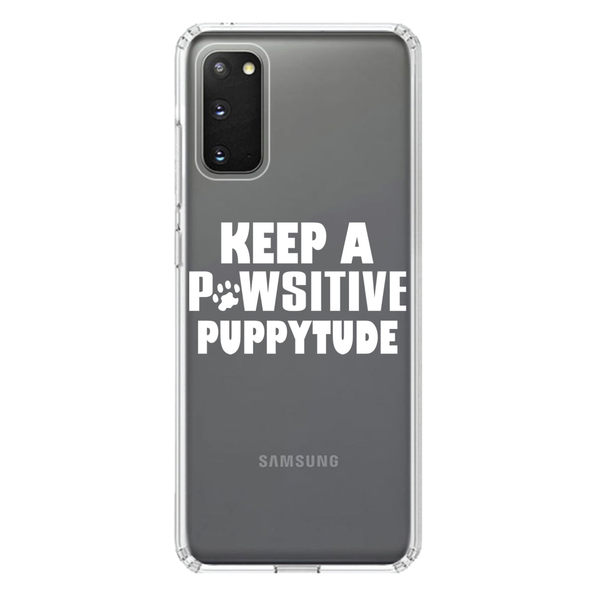 Keep a PAWsitive PUPPYtude Clear Shockproof iPhone Case, view 13