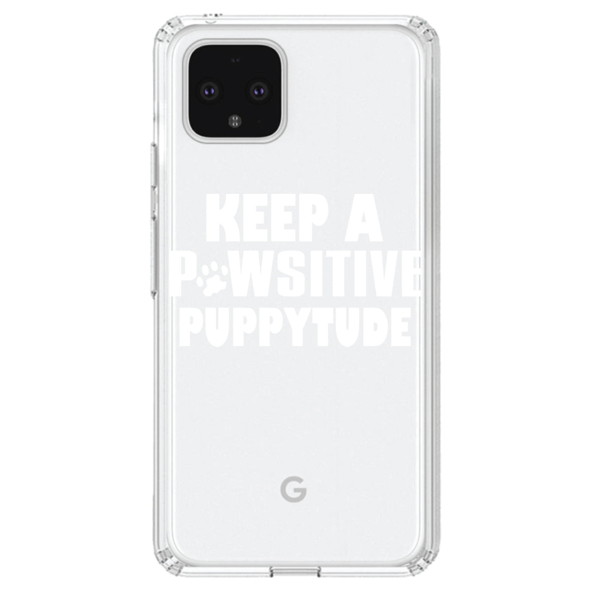Keep a PAWsitive PUPPYtude Clear Shockproof iPhone Case, view 24