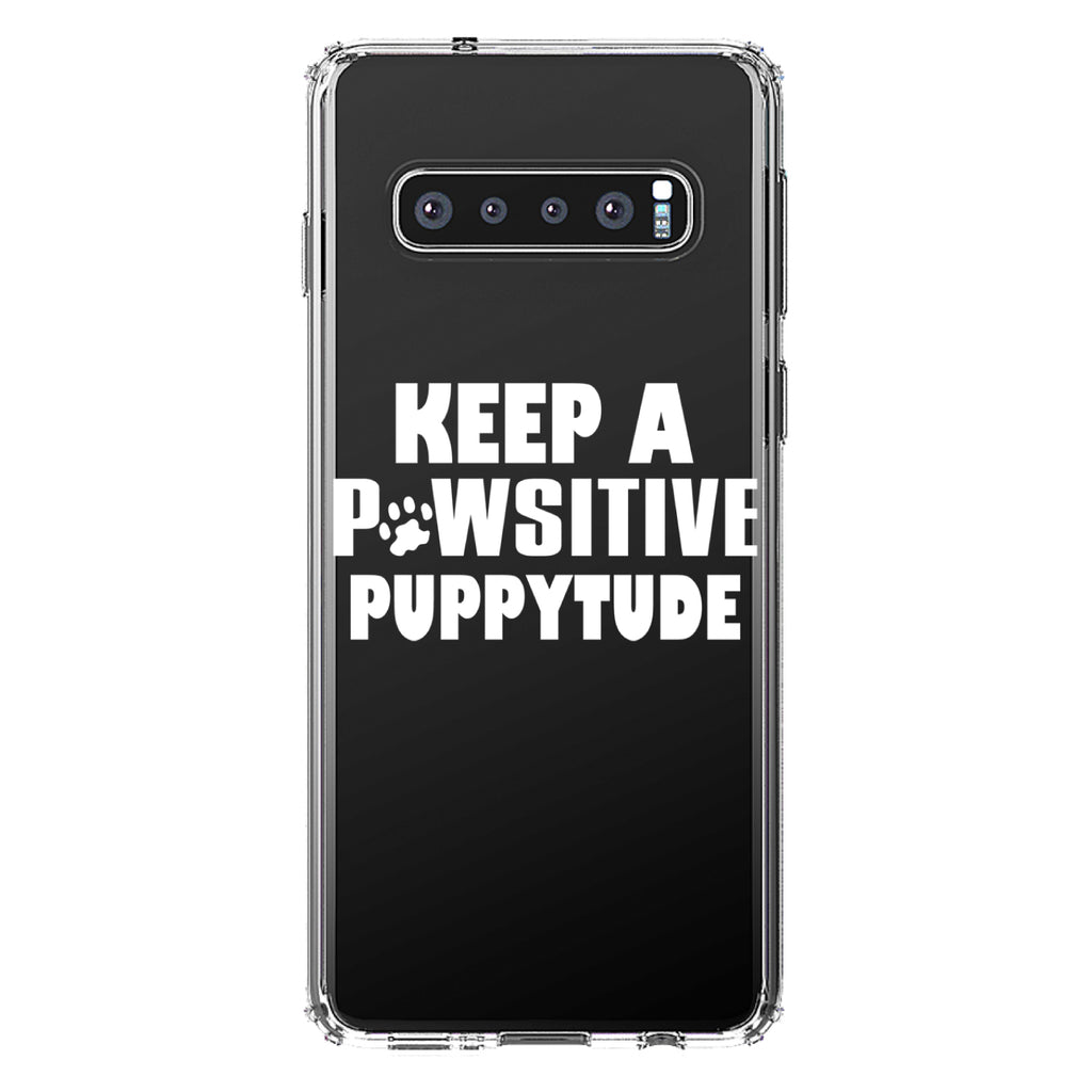 Keep a PAWsitive PUPPYtude Clear Shockproof iPhone Case, view 16